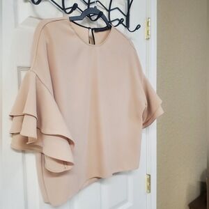 Zara Flutter Sleeve Top